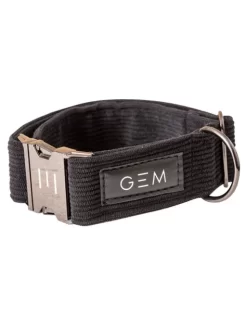 Collier En Velours Cotelé GEM -Le Monde des Chiens collier en velours cotele gem sellerie chien 2