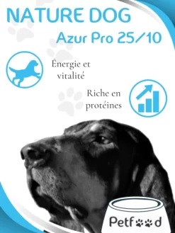 Croquettes Azur Pro 25/10 Nature Dog 15kg 7 Croquettes Azur Pro 25/10 Nature Dog 15kg -Le Monde des Chiens croquettes azur pro 2510 20 kgs 2