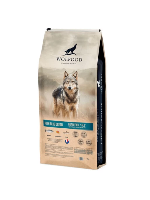 Croquettes Grain Free Au Poisson High Blue Ocean Wolfood 12kg 1 Croquettes Grain Free Au Poisson High Blue Ocean Wolfood 12kg