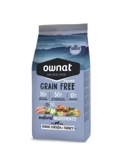 Croquettes Grain Free Prime Senior Chicken & Turkey Ownat 12kg