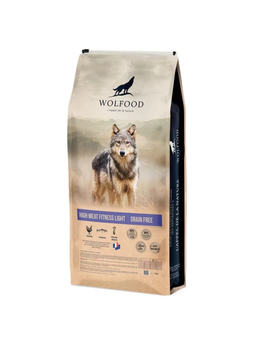 Croquettes High Meat Fitness Light GF Wolfood 12Kg 1 Croquettes High Meat Fitness Light GF Wolfood 12Kg