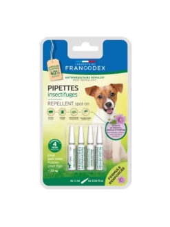 Pipettes Insectifuges Spot-On Chiot / Petit Chien X4 Francodex