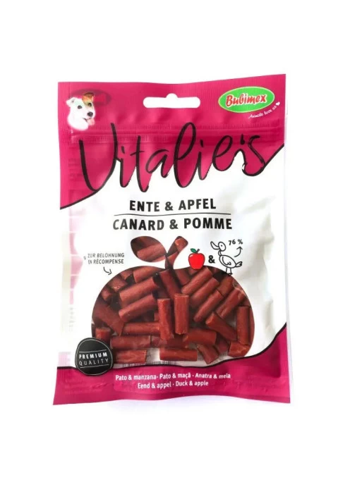 Vitalies Au Canard Et à La Pomme 80g Bubimex 1 Vitalies Au Canard Et à La Pomme 80g Bubimex